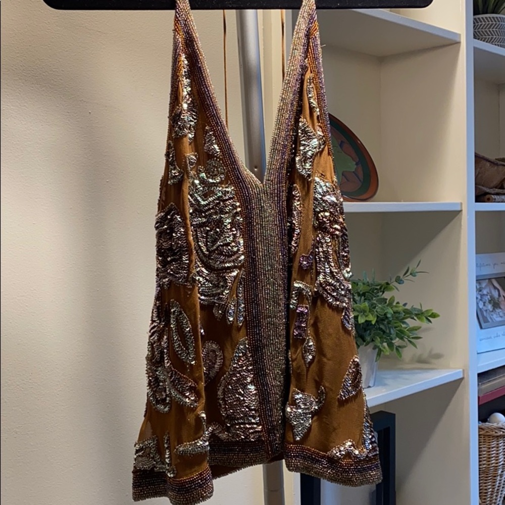 Free people completely beaded tank top